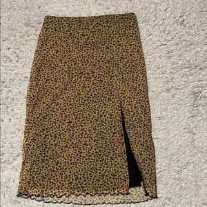 H&M mesh floral skirt